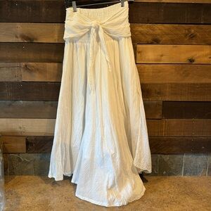 India boutique Strapless White Dress Size Small